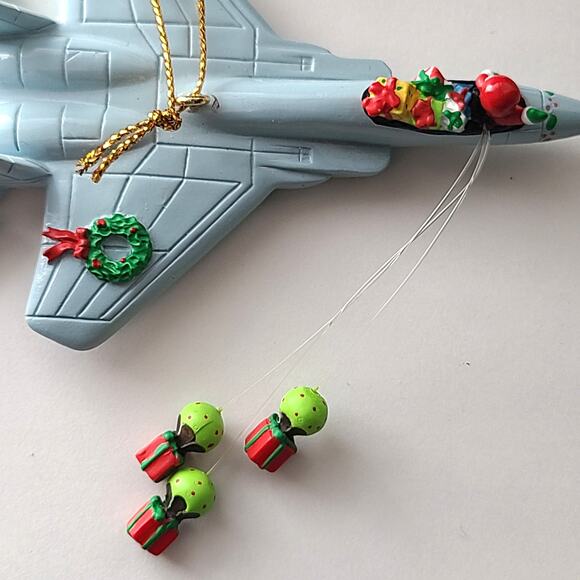 American Greetings Operation Santa Ornament Holiday Transport Military Jet 2003 - Picture 7 of 9